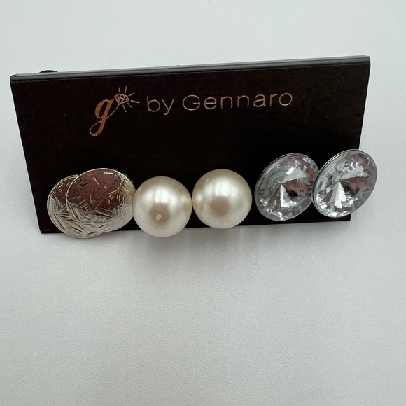Gennaro 3 Pair Earrings Set NWT - Picture 2 of 5